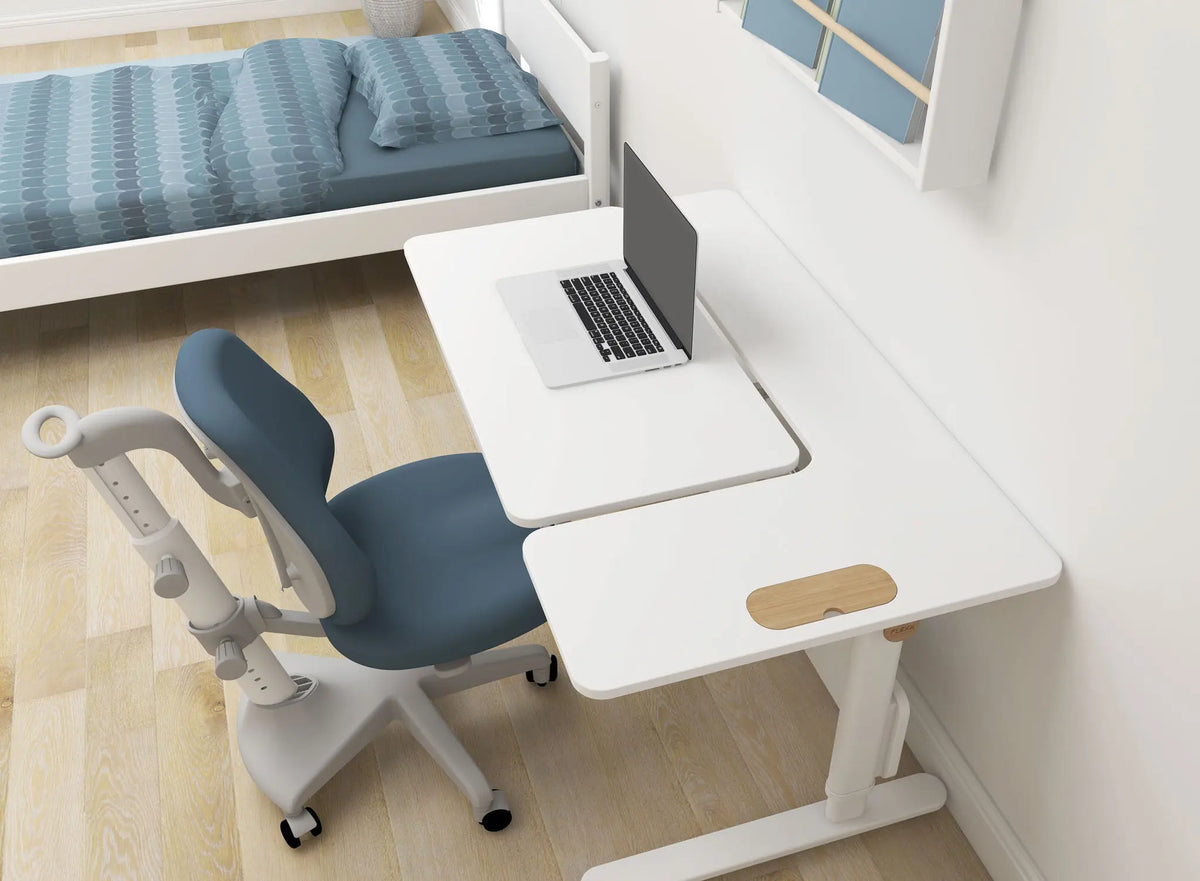 Flexa Study MOBY Left Up Schreibtisch Weiss
