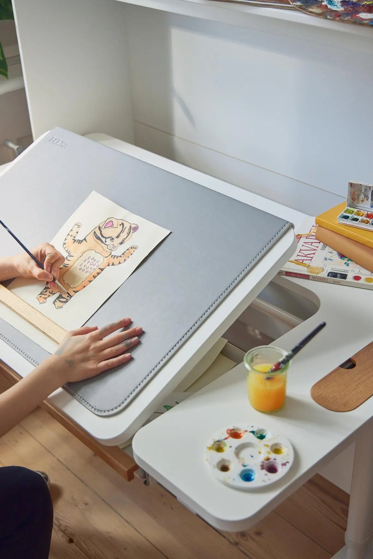 Flexa Study MOBY Middle Up Schreibtisch Weiss