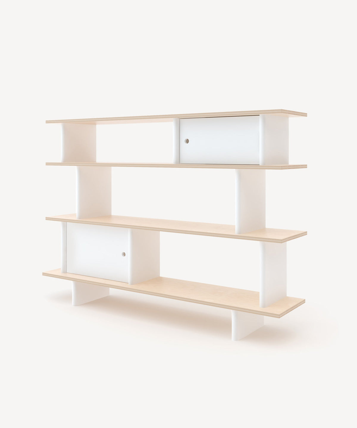 Oeuf NYC mini library, white / birch