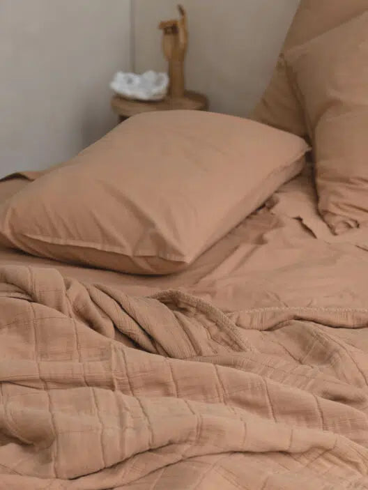 Oona comforter cover Mocha Mousse
