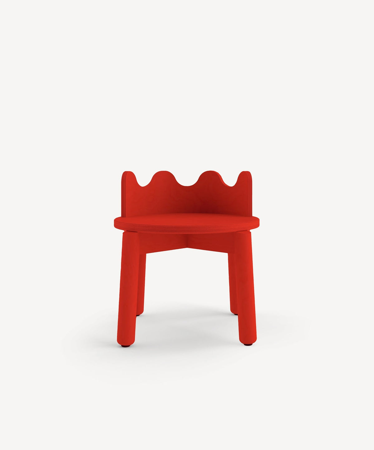 Oeuf NYC Moss Chairs (Set of 2), Tomato