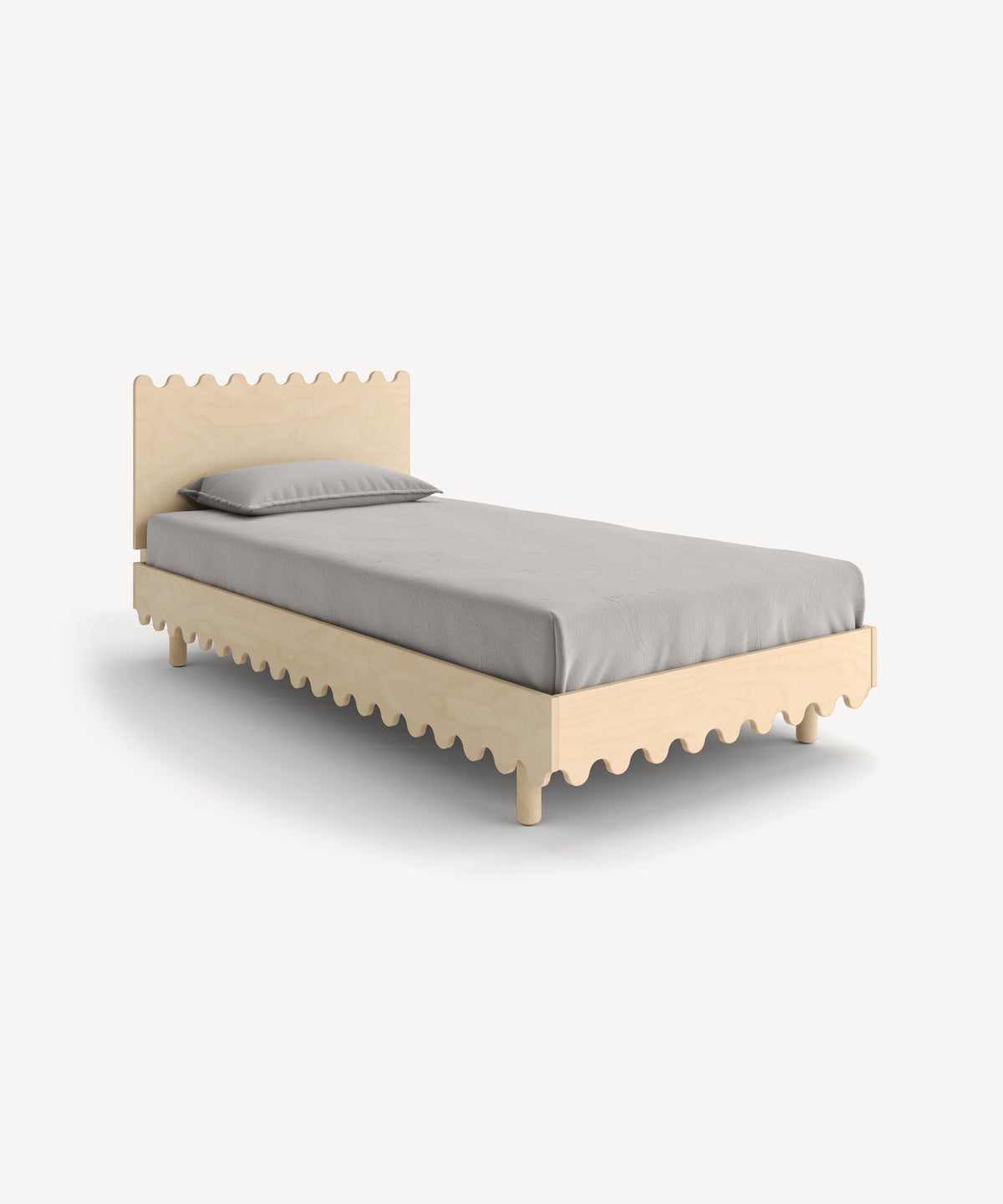 Oeuf NYC Moss single bed, birch