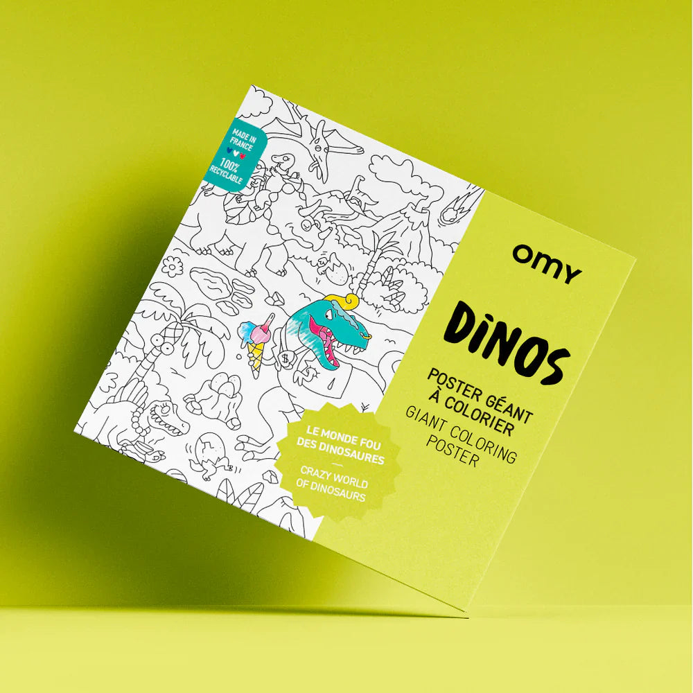 OMY giant coloring poster Dino