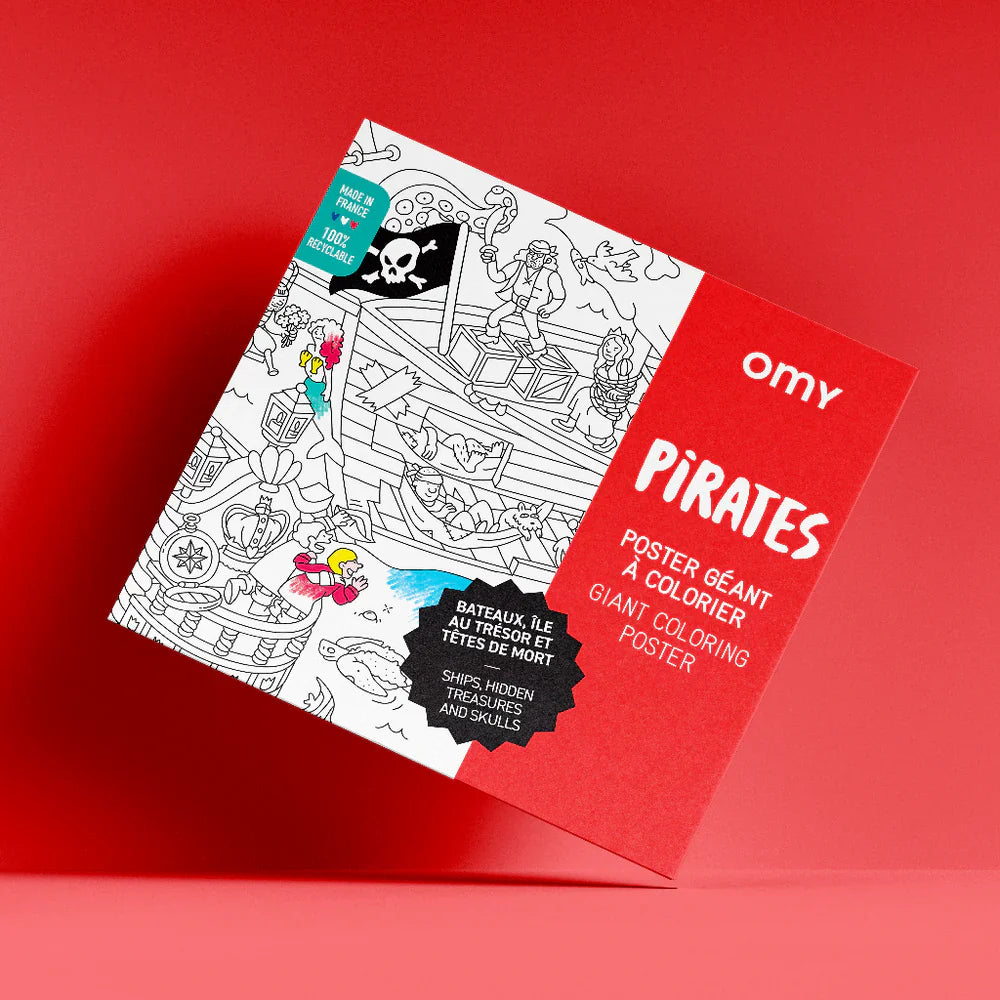OMY Riesen-Ausmalposter Piraten