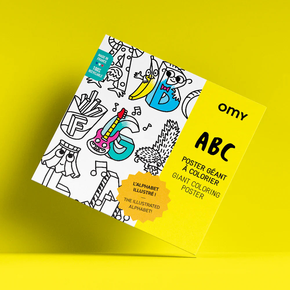 OMY Giant coloring poster ABC