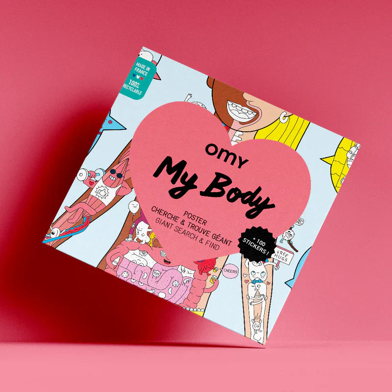 OMY Such- und Findeposter My Body