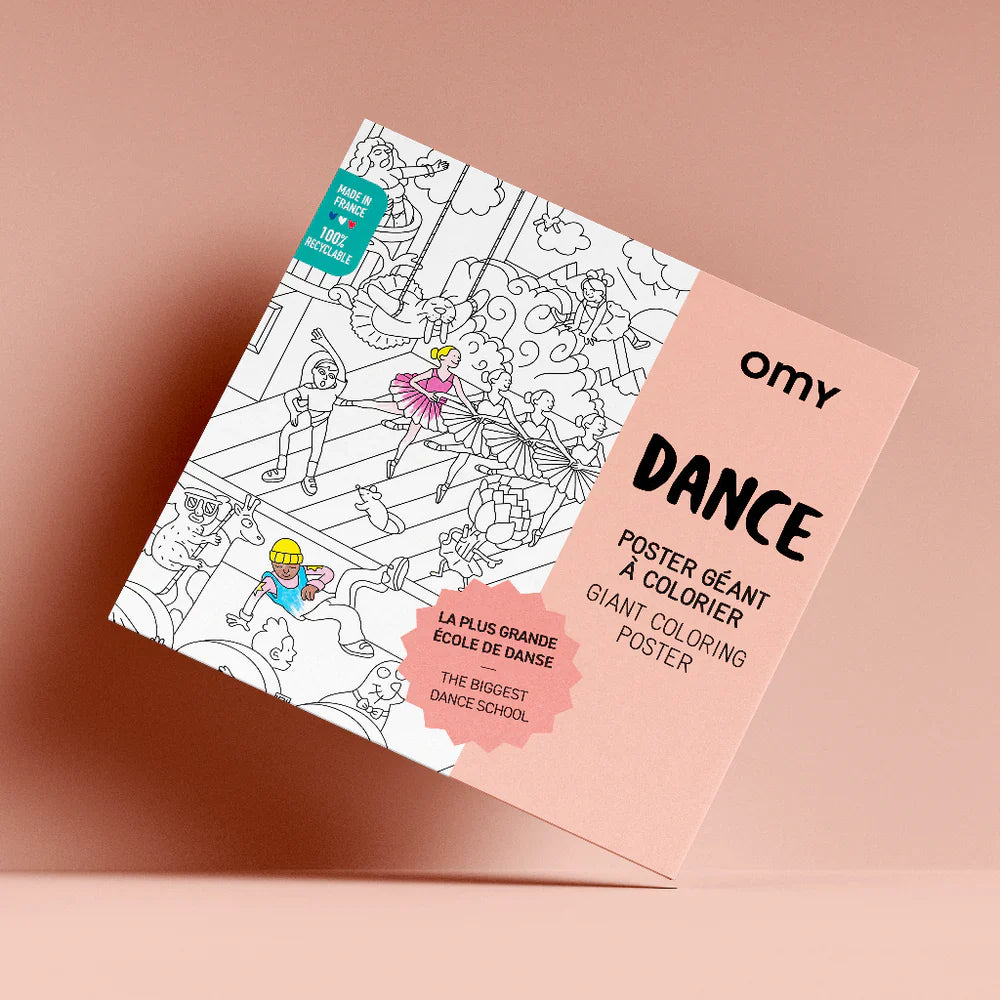 OMY giant coloring poster Dance