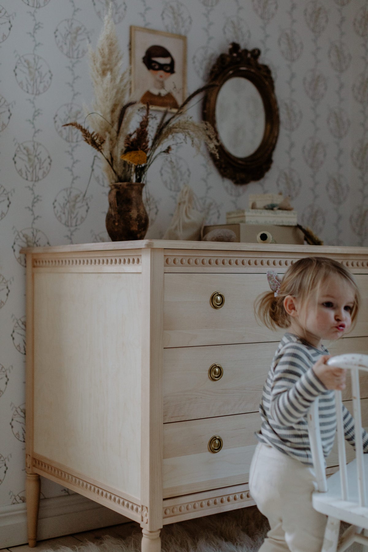 Gustavienne Commode Blanc
