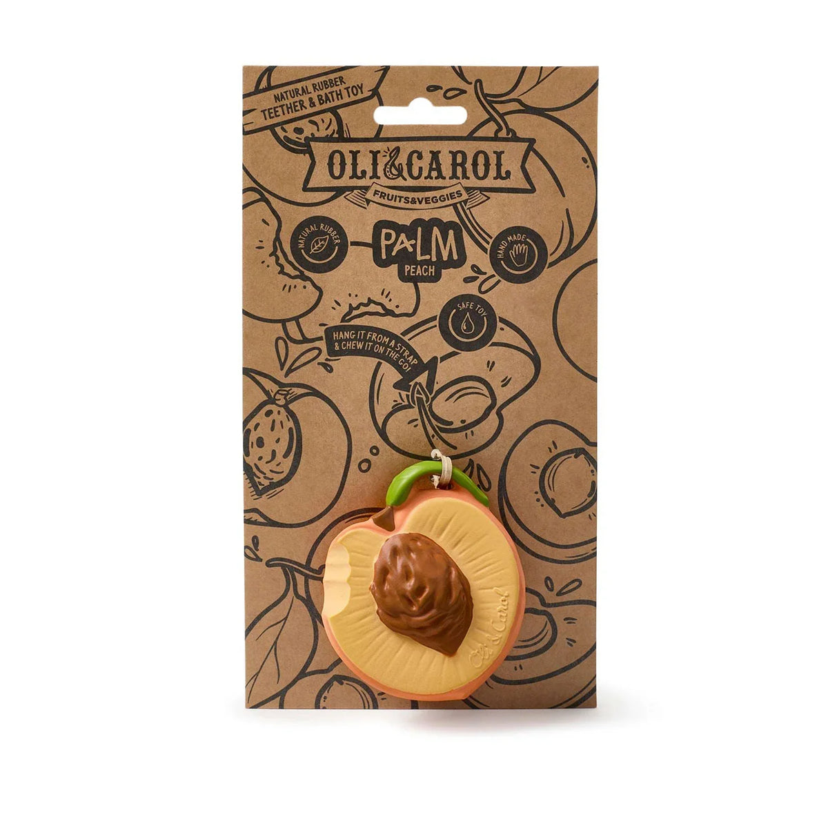 Oli & Carol Palm Beach the peach teething ring
