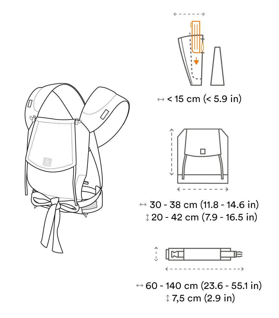 Stokke® Limas™ Porte-bébé - Pour nouveau-né, Glacier Green