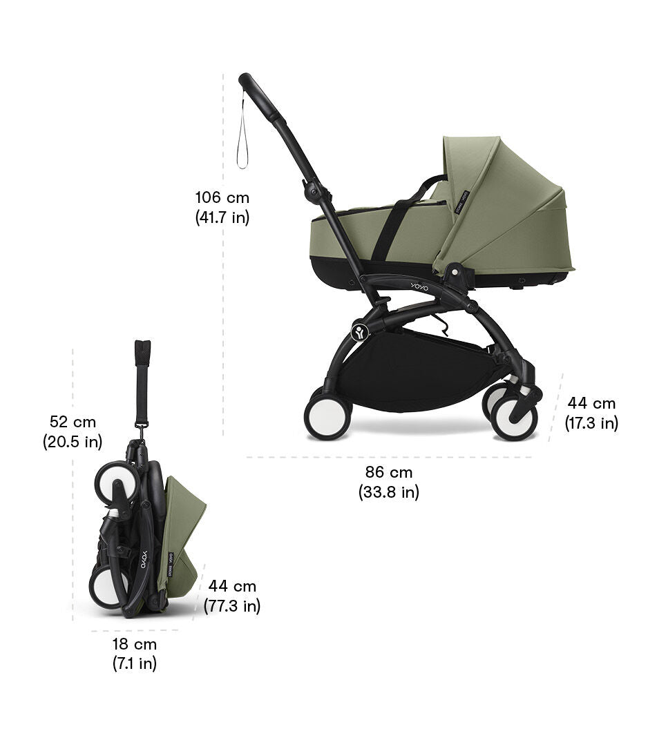 Poussette Stokke YOYO3 avec couffin