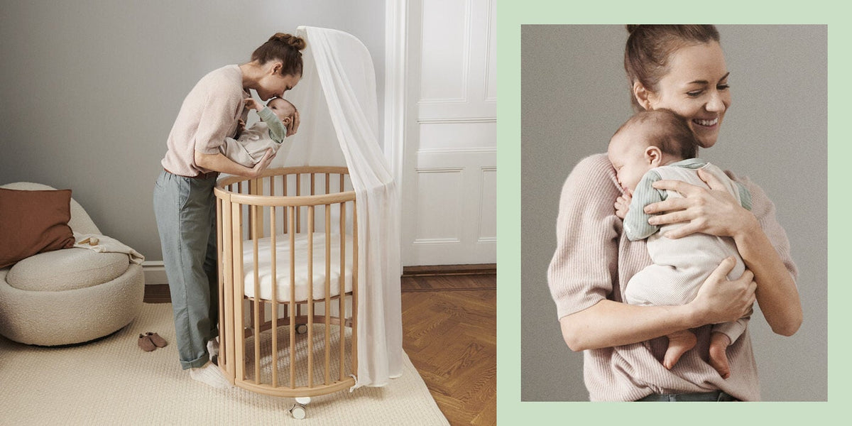 Stokke® Sleepi™ Mini Spannbettlaken, Fans Grey