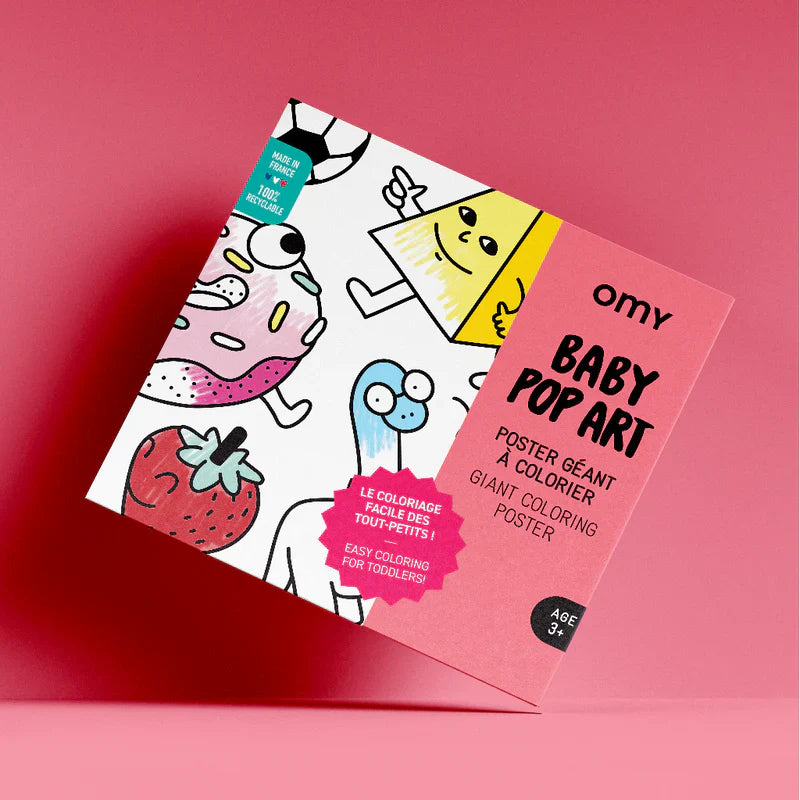 OMY giant coloring poster baby pop art