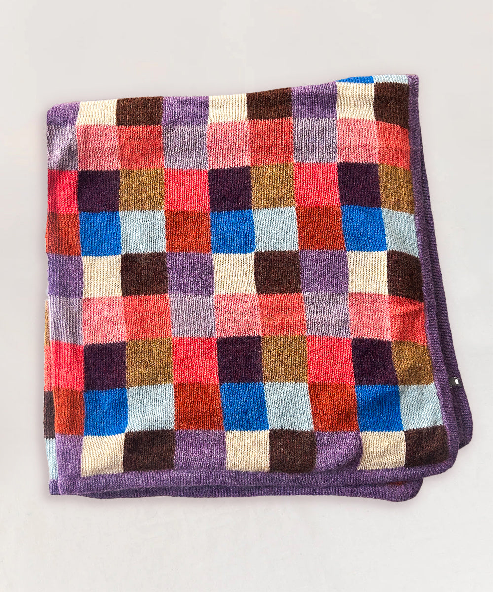 Oeuf NYC Intarsia Patchwork Decke