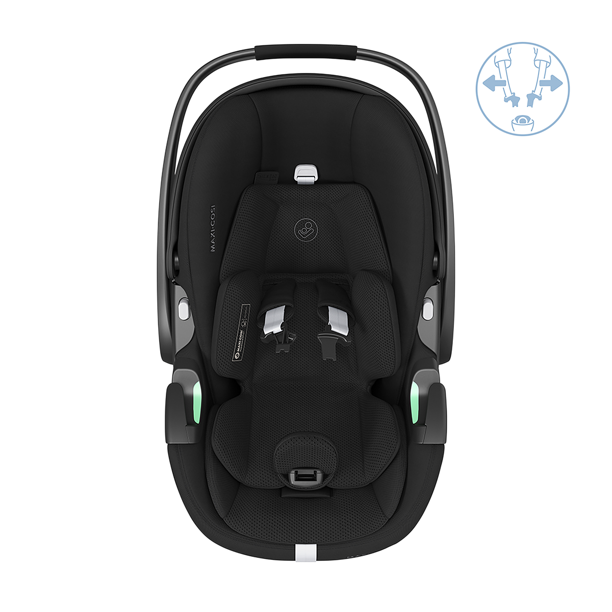 Seggiolino auto Maxi-Cosi Pebble 360 Pro² con base ISOFIX Twillic Black - Immagine 13