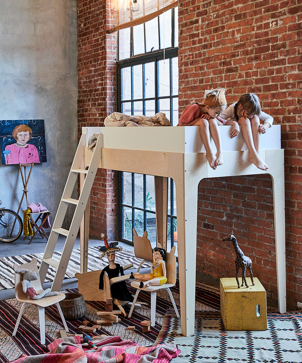 Oeuf NYC Perch loft bed, white / birch