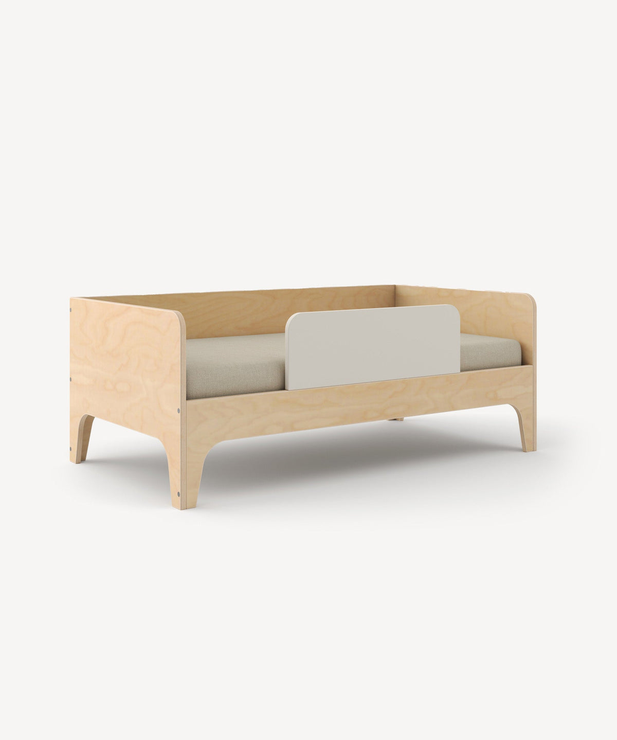 Oeuf NYC Perch toddler bed, white / walnut