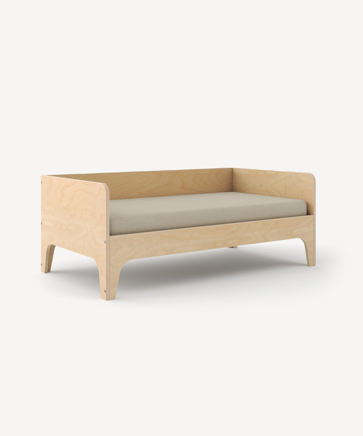 Oeuf NYC Perch toddler bed, white / walnut