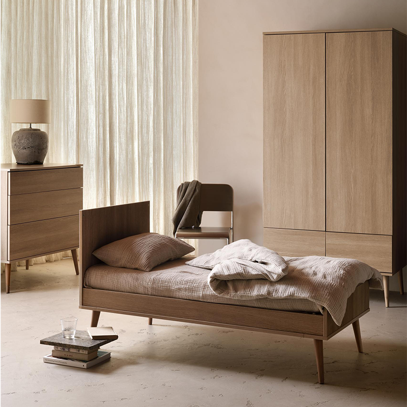 Quax FLOW bed 140 x 70 cm - Honey Ash
