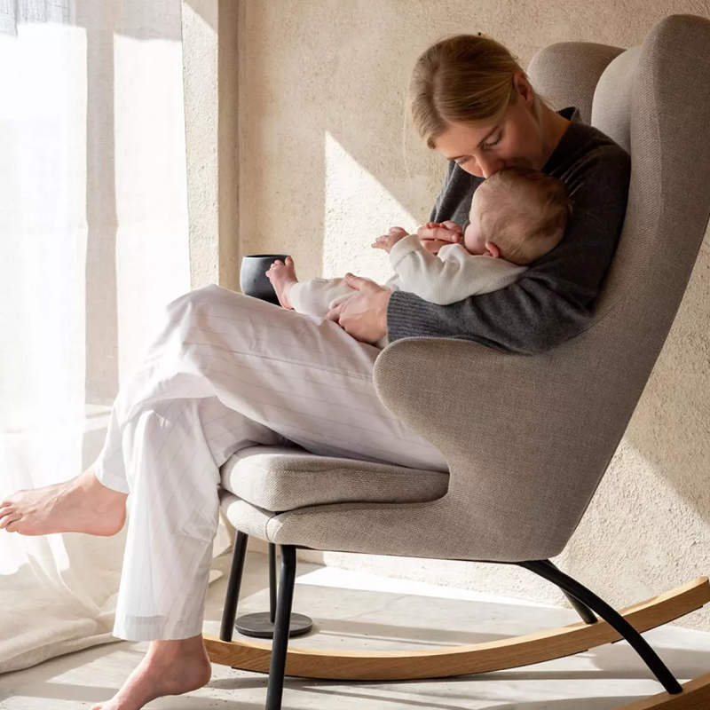 Quax Fauteuil à bascule De Luxe Clay