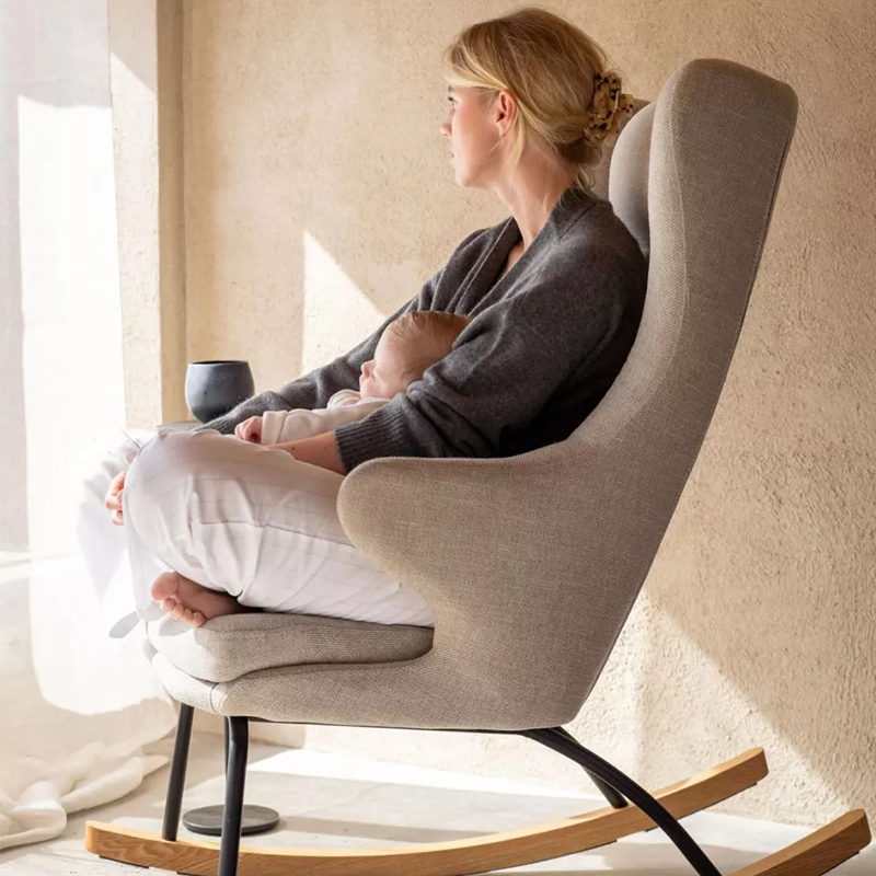 Quax Fauteuil à bascule De Luxe Clay