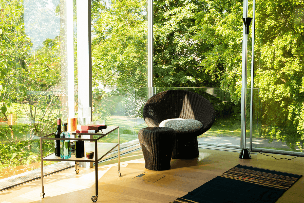 Richard Lampert E14 Rattan natur