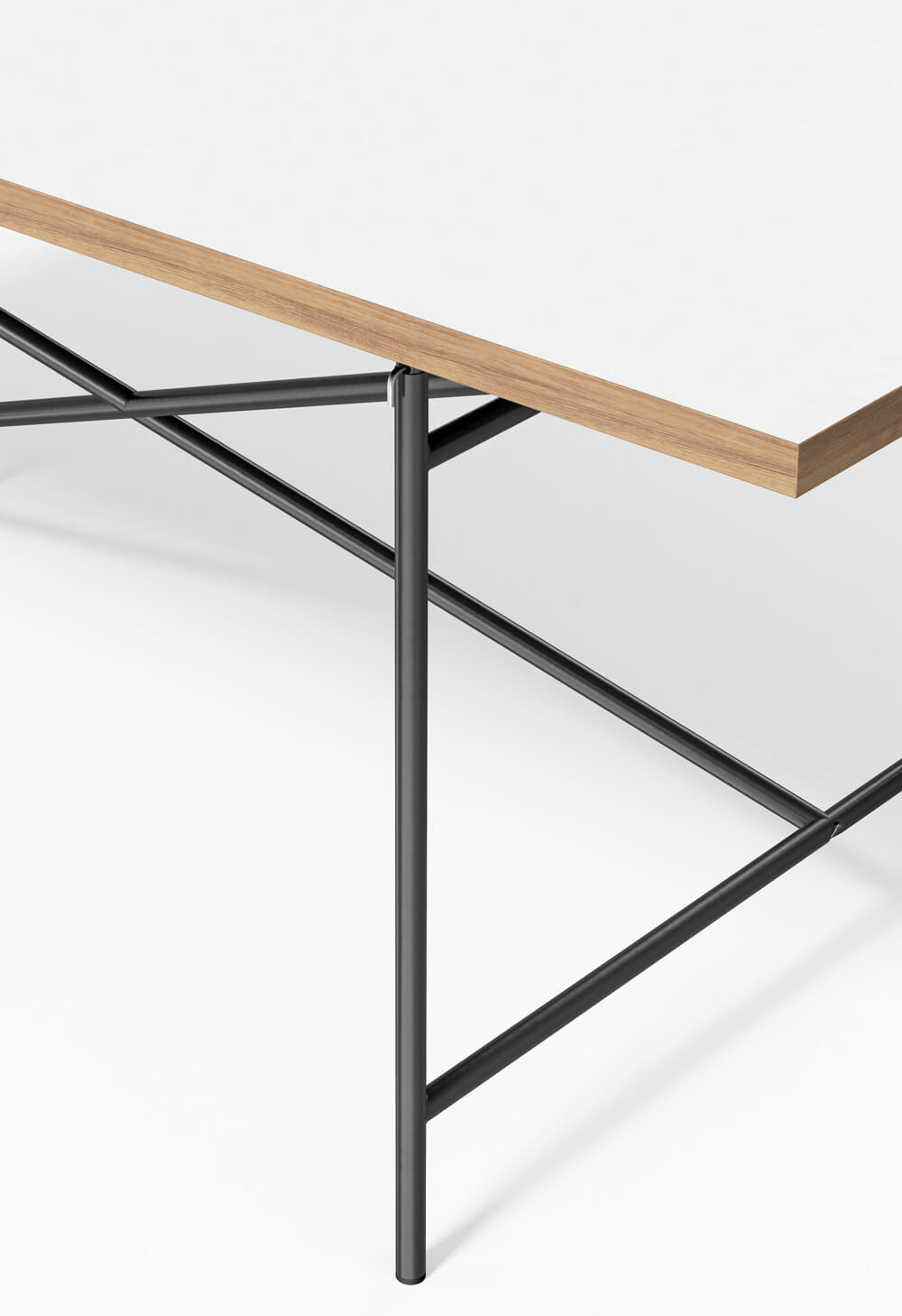 Richard Lampert Eiermann 1 basalt gray (RAL 7012) smoked oak, brushed white raw effect