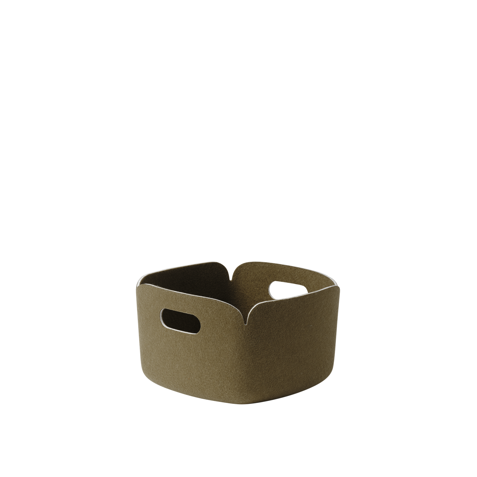 Muuto Restore storage basket 28 x 28 cm brown-green