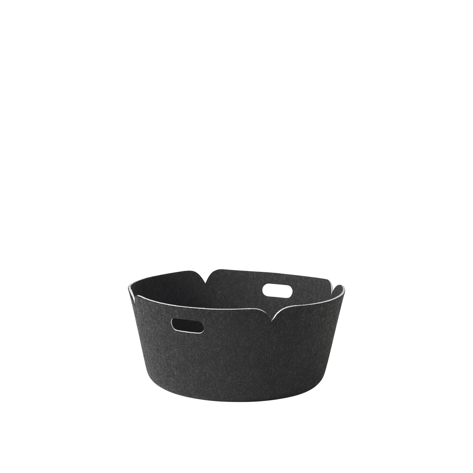 Muuto Restore Corbeille de rangement ronde Noir Mélange