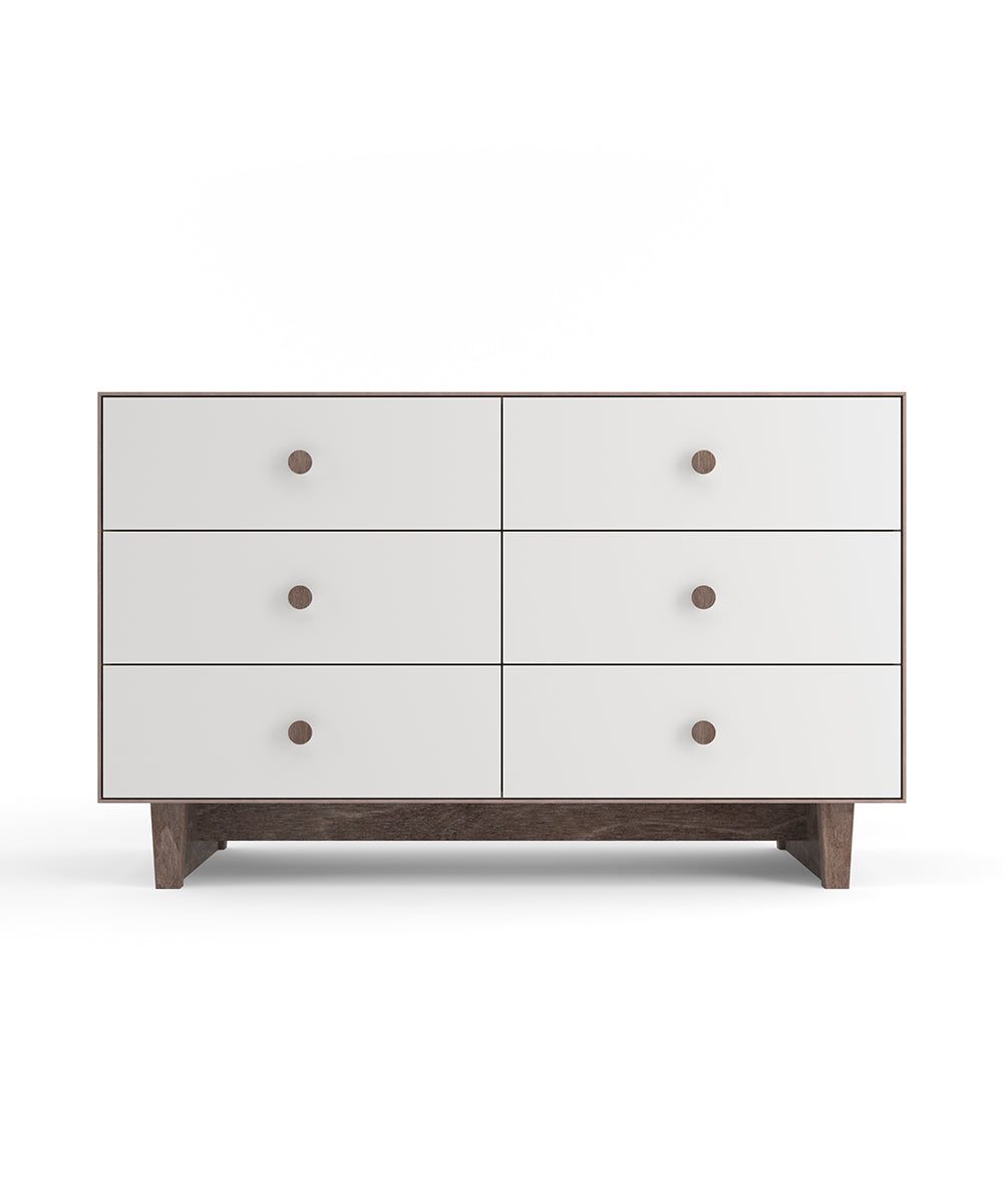 Oeuf NYC Rhea Kommode mit 6 Schubladen, Walnuss