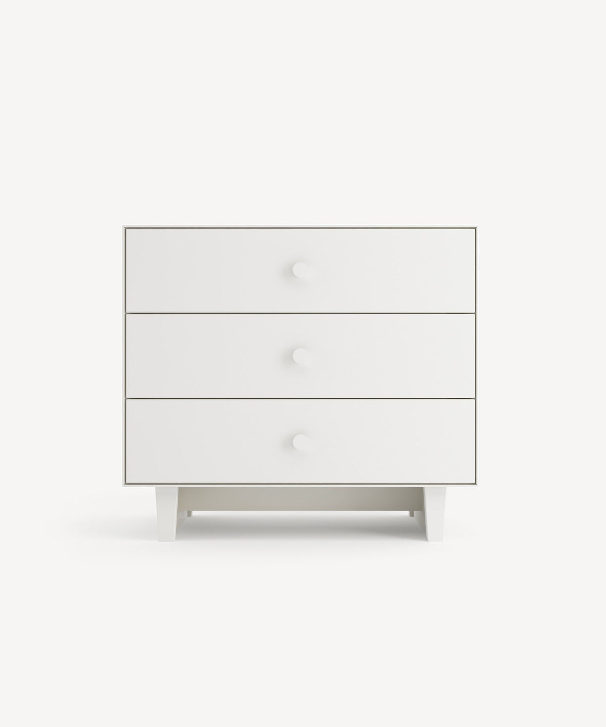 Cassettiera Rhea di Oeuf NYC con 3 cassetti, bianco