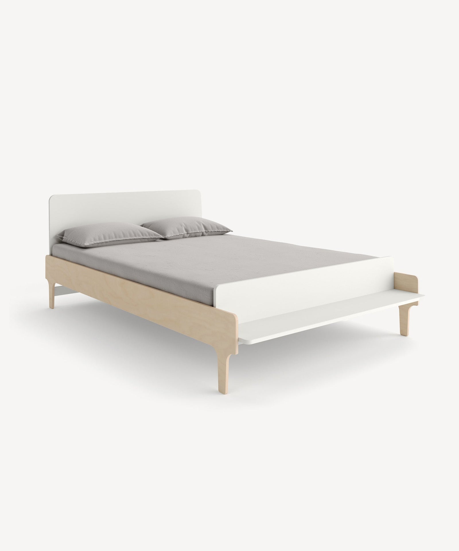 Oeuf NYC River double bed, white / birch