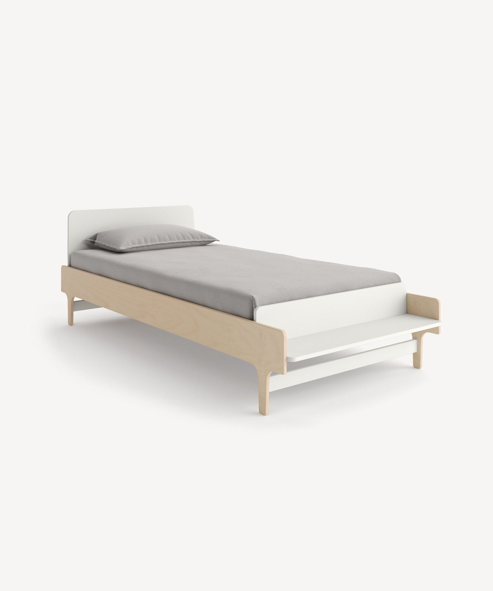 Oeuf NYC River single bed, white / birch