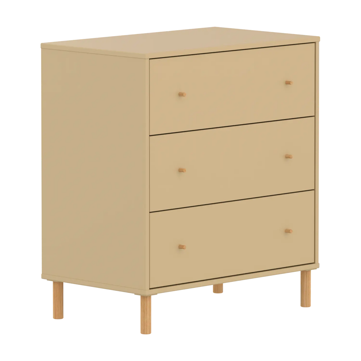Flexa Saga Kommode, 3 Schubladen Sand/Eiche
