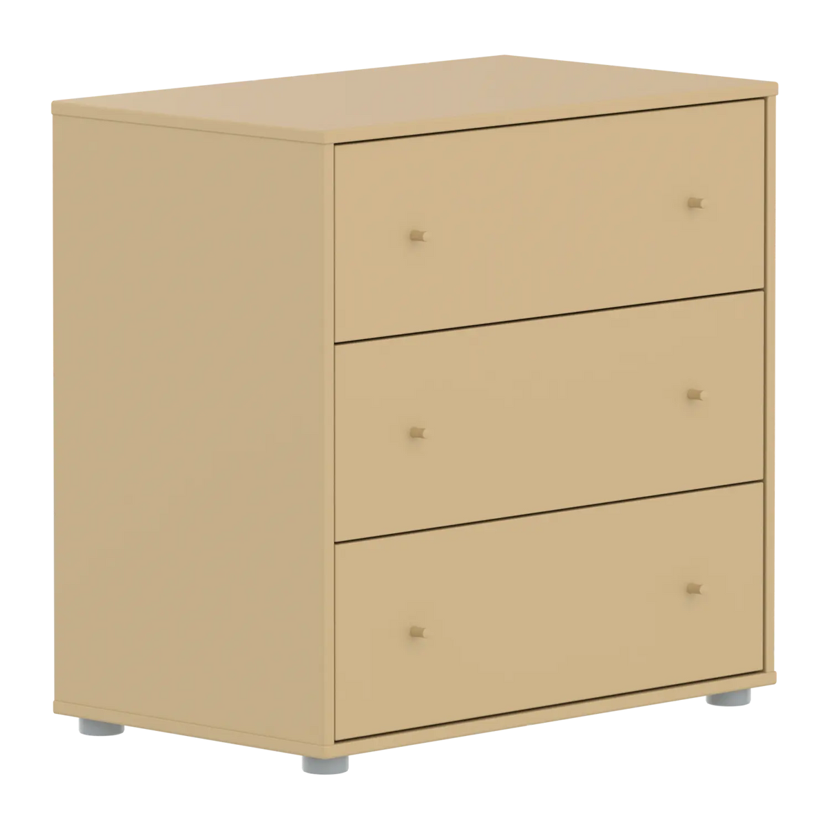 Flexa Saga Kommode, 3 Schubladen Sand/Grau
