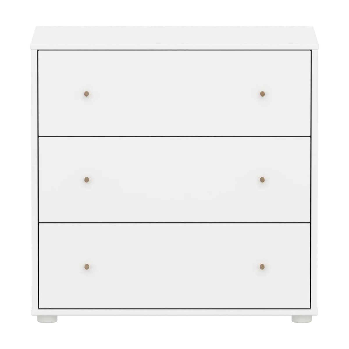 Flexa Saga Kommode, 3 Schubladen Weiss/Eiche