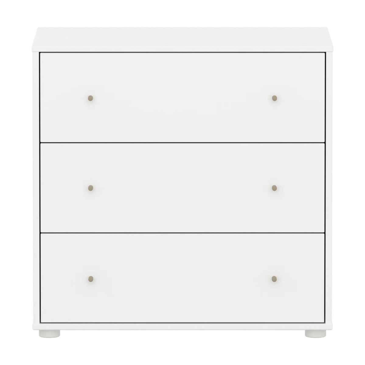 Flexa Saga Kommode, 3 Schubladen Weiss/Sand