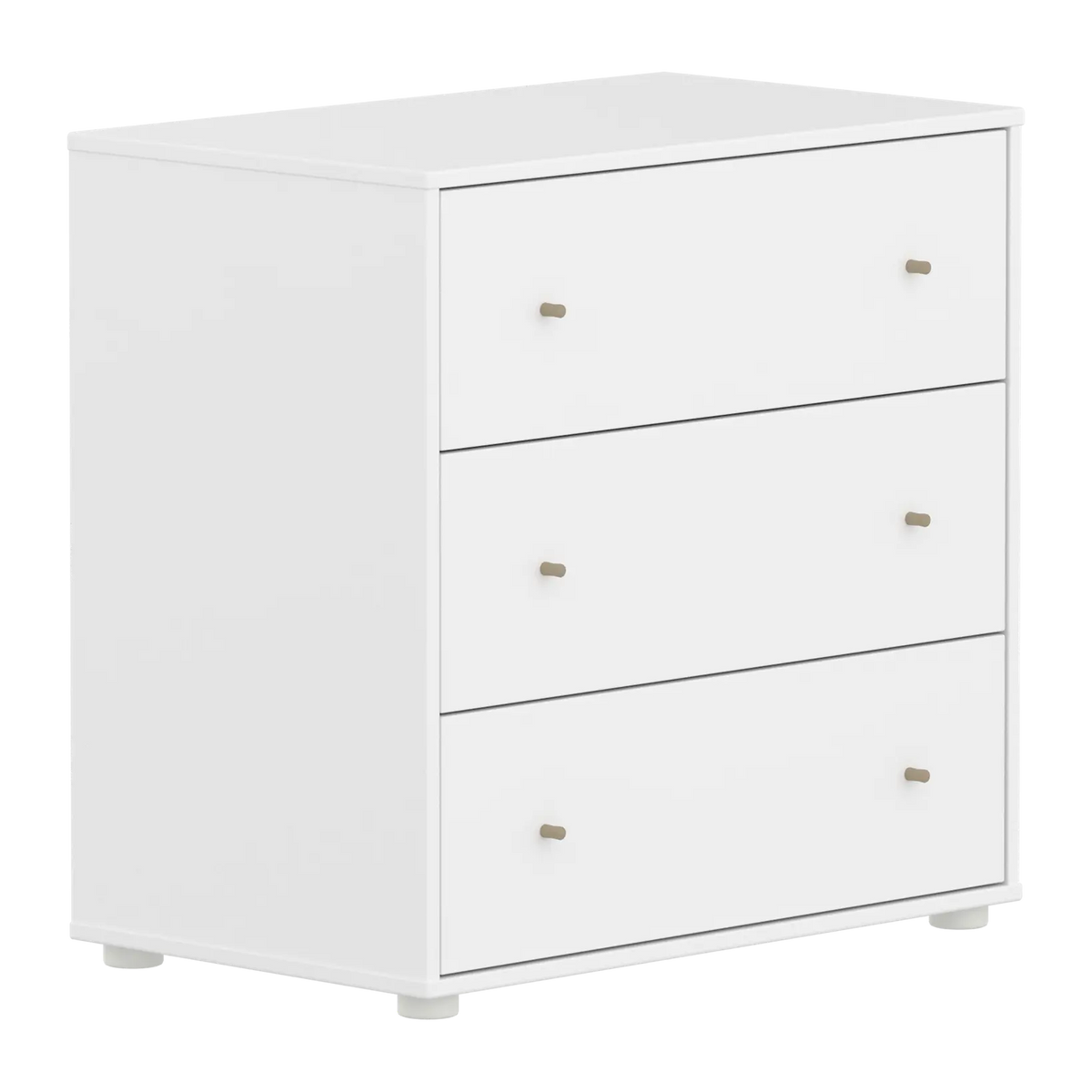 Flexa Saga Kommode, 3 Schubladen Weiss/Sand
