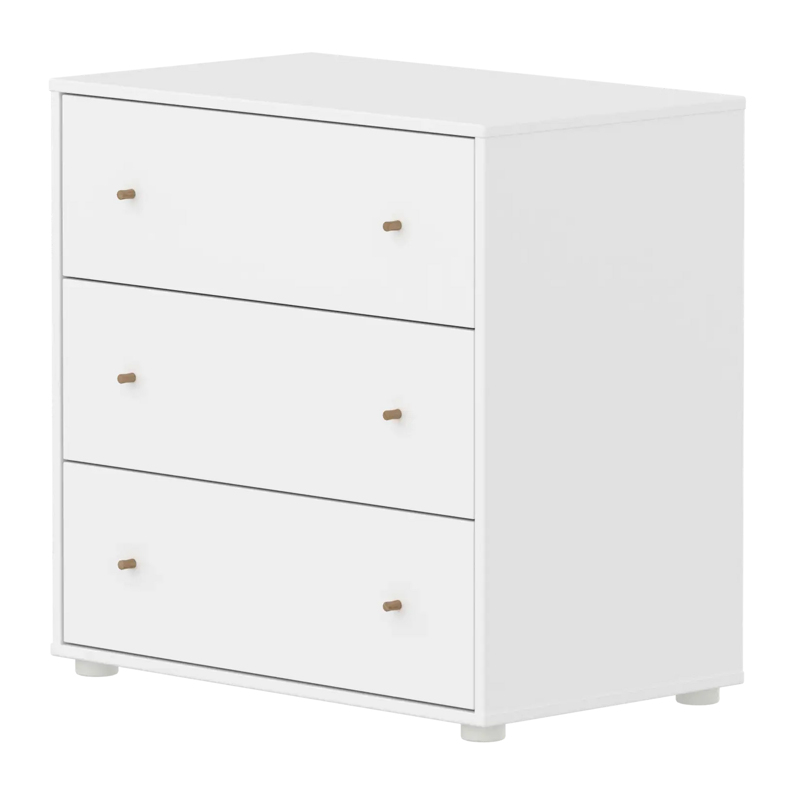 Flexa Saga Kommode, 3 Schubladen Weiss/Eiche