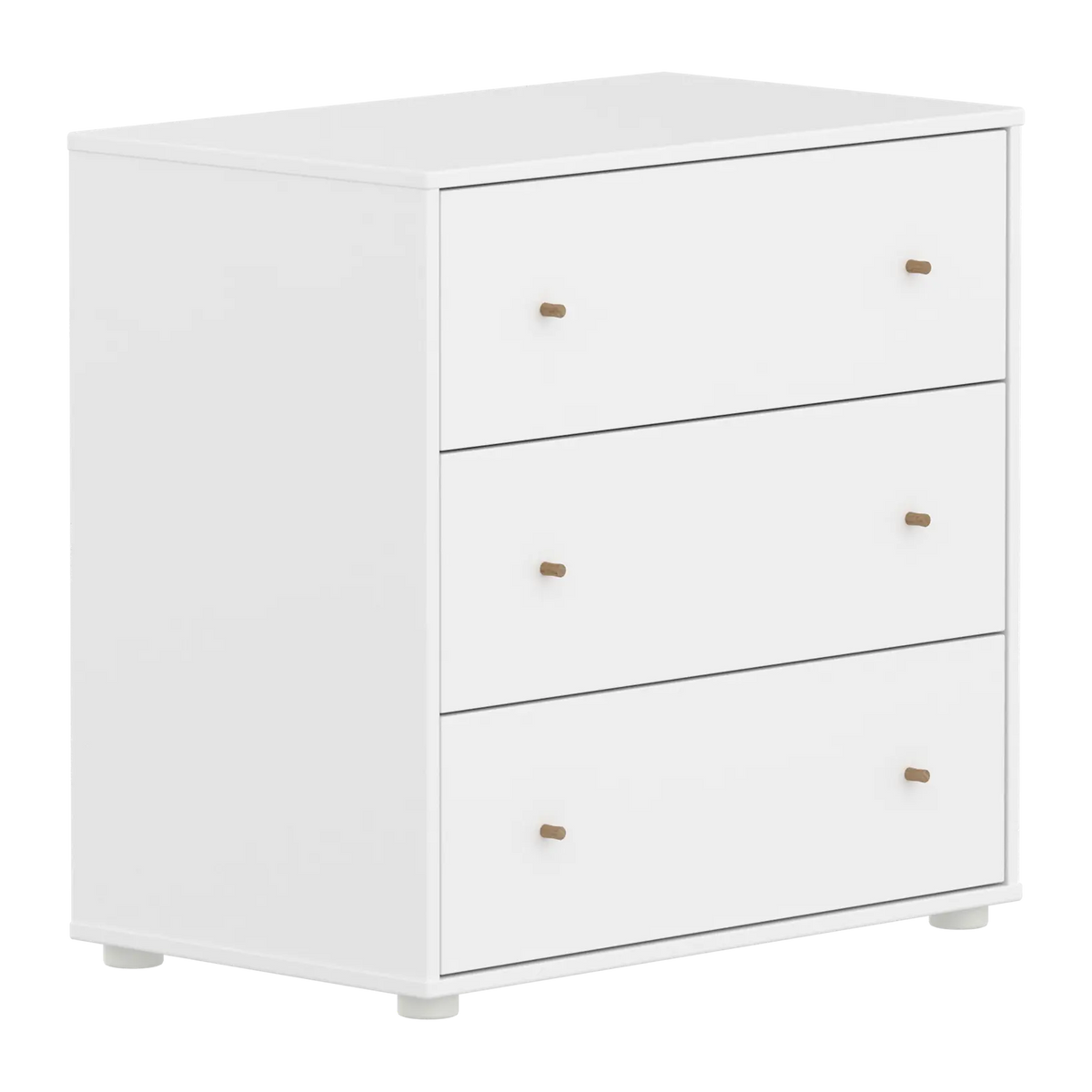Flexa Saga Kommode, 3 Schubladen Weiss/Eiche