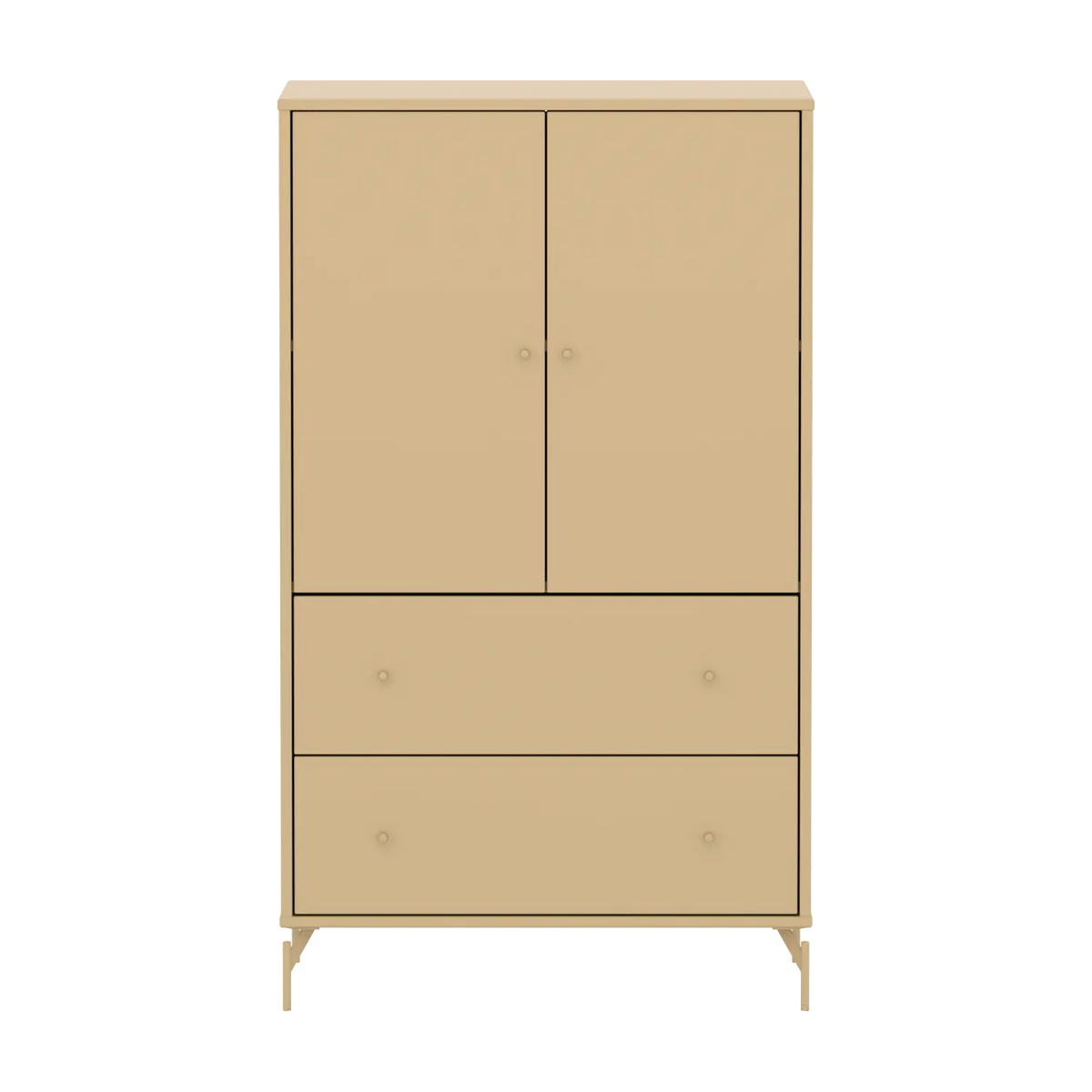 Flexa Saga Schrank, 2 Türen und 2 Schubladen Sand
