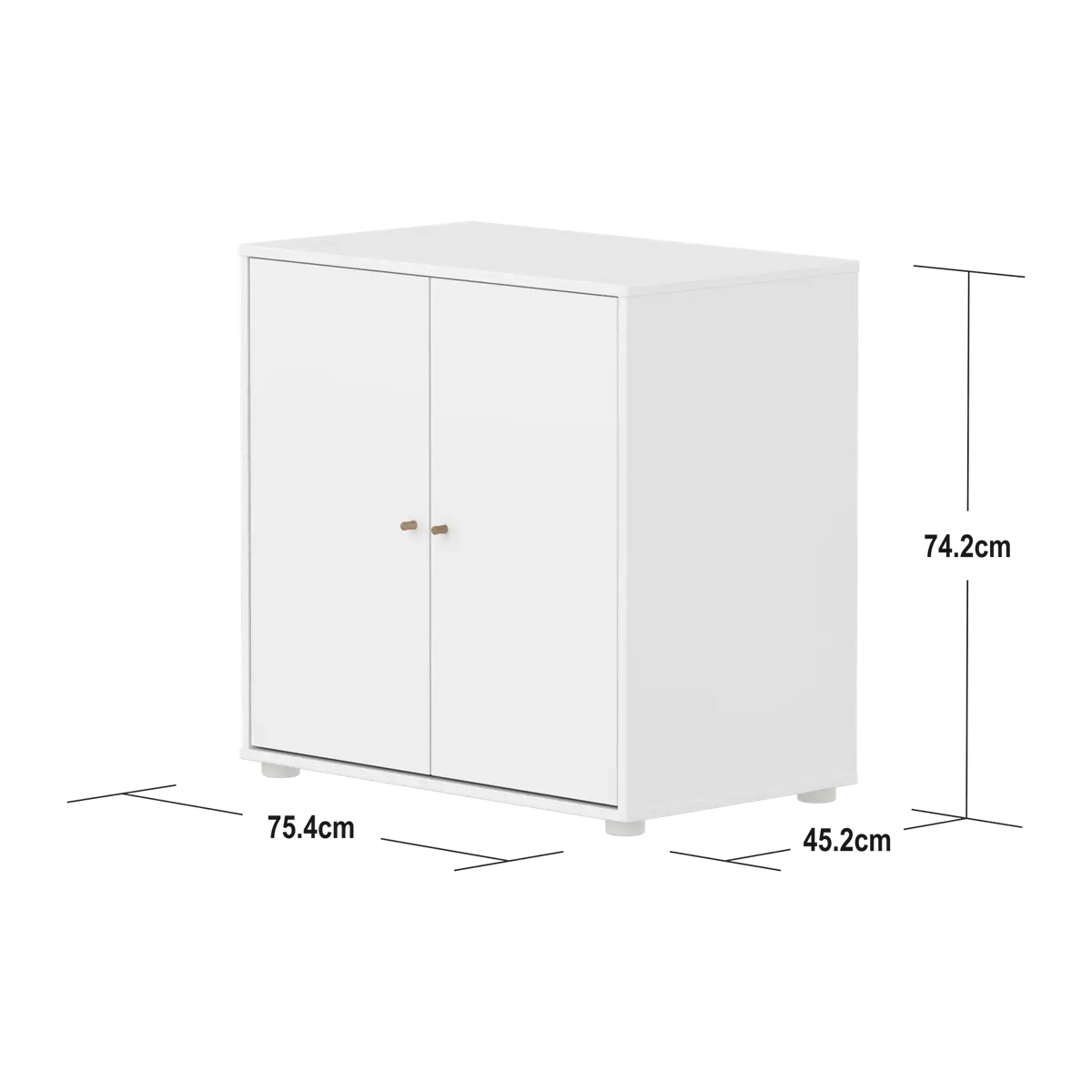 Flexa Saga Schrank, 2 Türen Weiss/Eiche