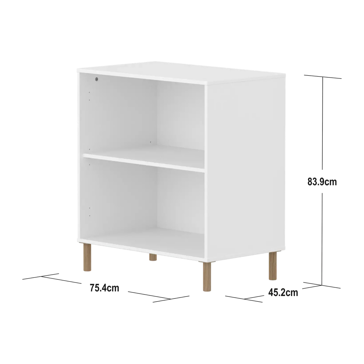 Flexa Saga Regal, 1 Regalboden Weiss/Eiche