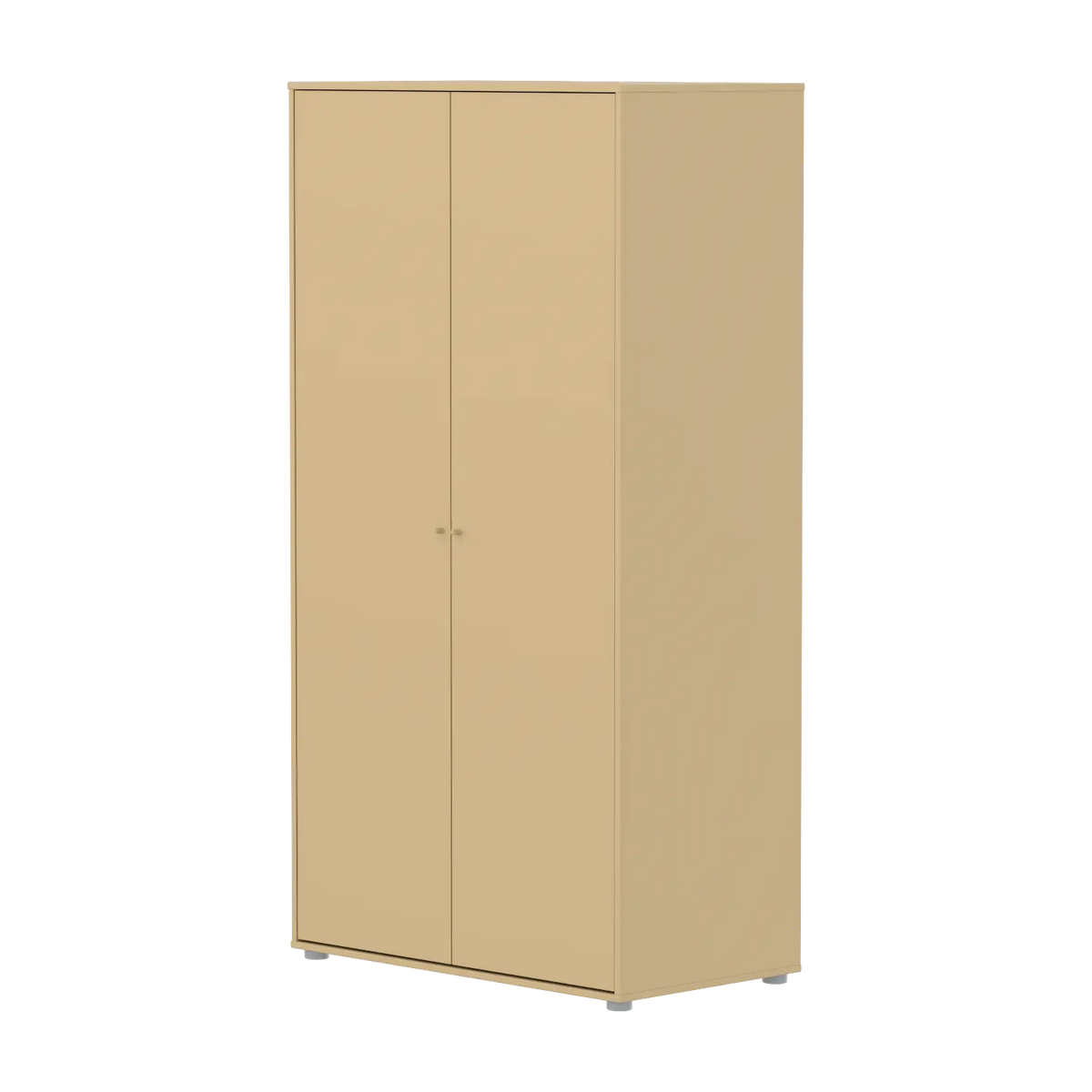 Flexa Saga Kleiderschrank, 2 Türen mit Kieferfronten Sand/Grau