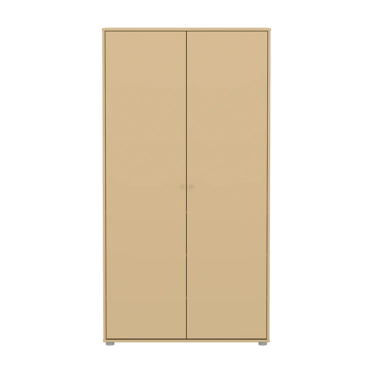 Flexa Saga Kleiderschrank, 2 Türen mit Kieferfronten Sand/Grau