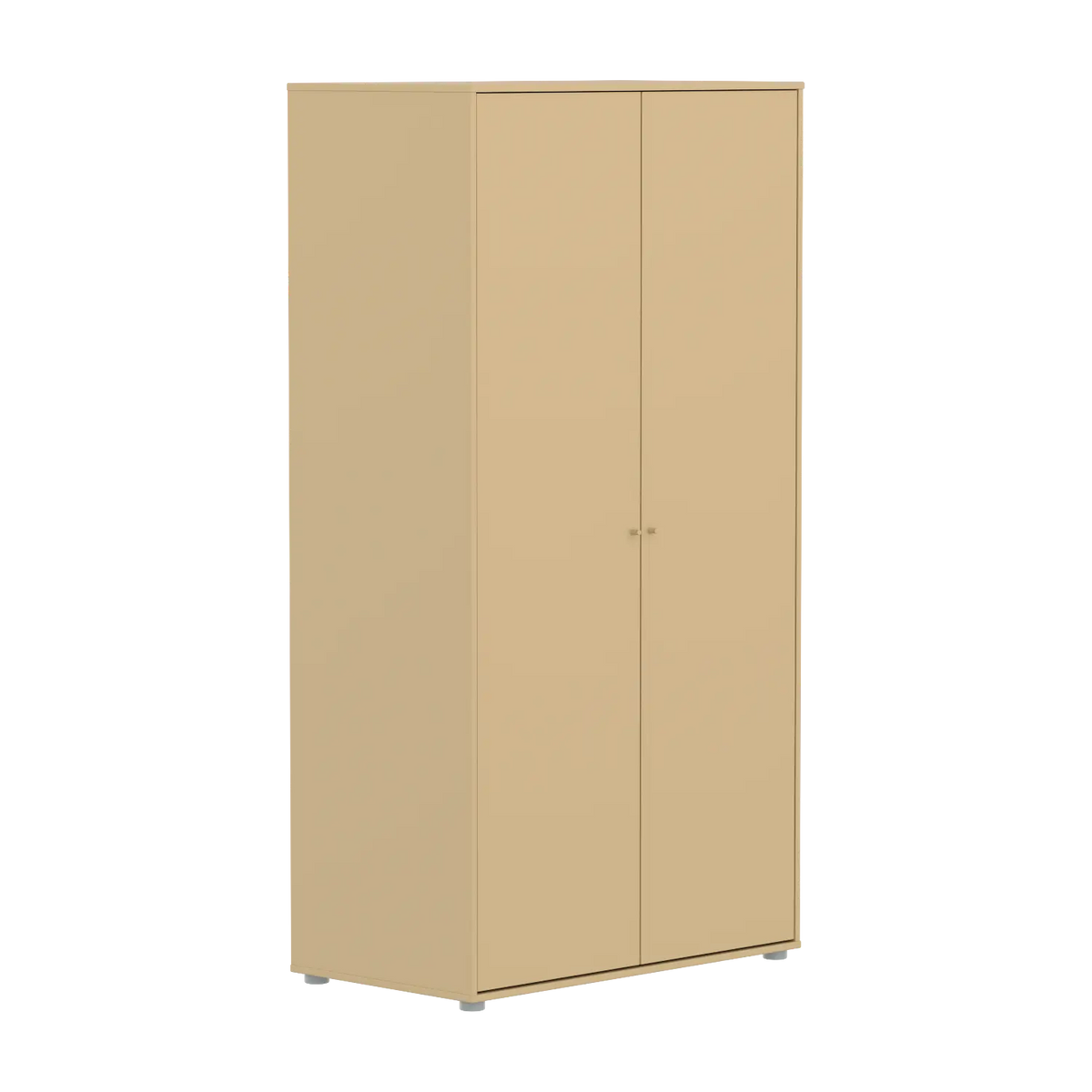 Flexa Saga Kleiderschrank, 2 Türen mit Kieferfronten Sand/Grau