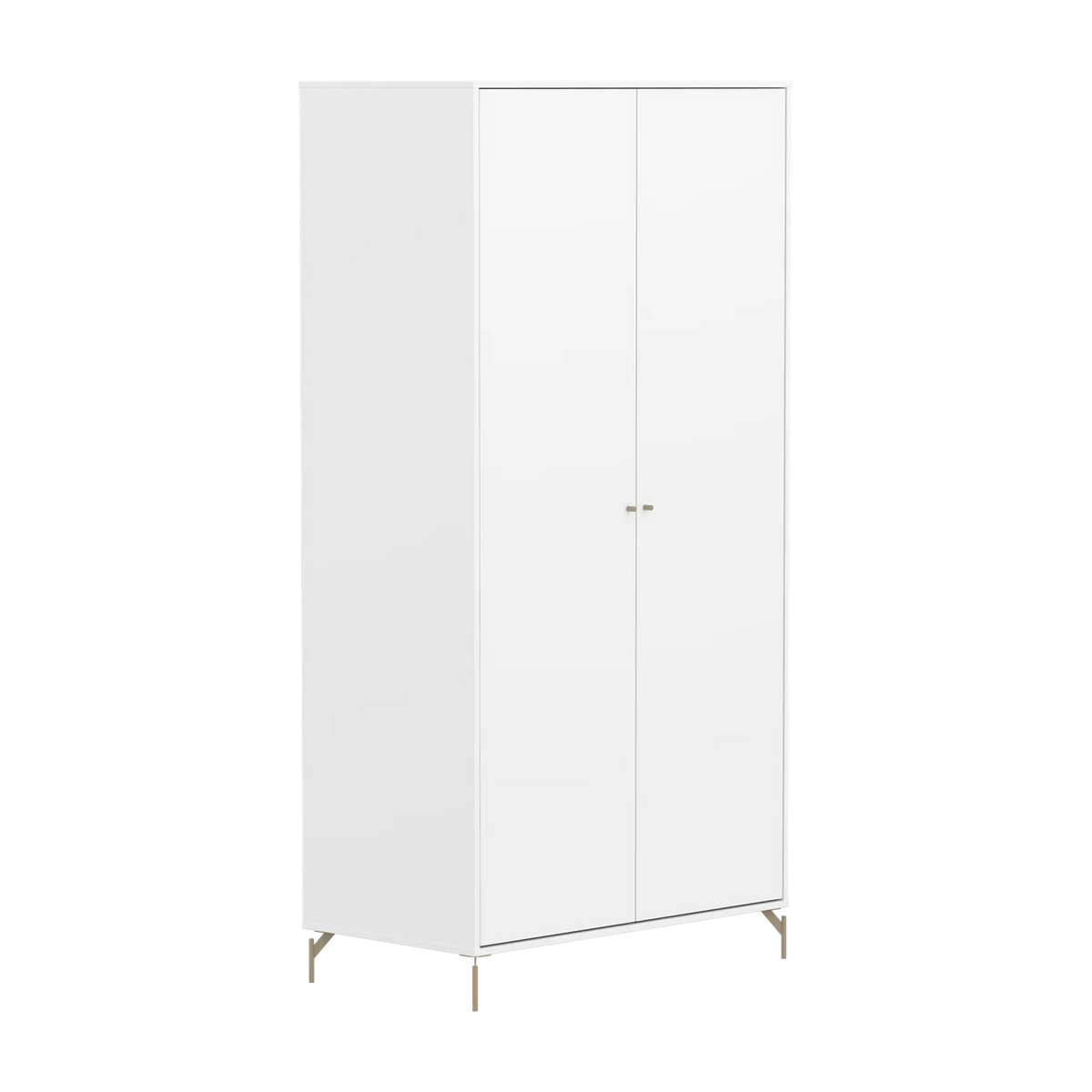 Flexa Saga Kleiderschrank, 2 Türen Weiss/Sand