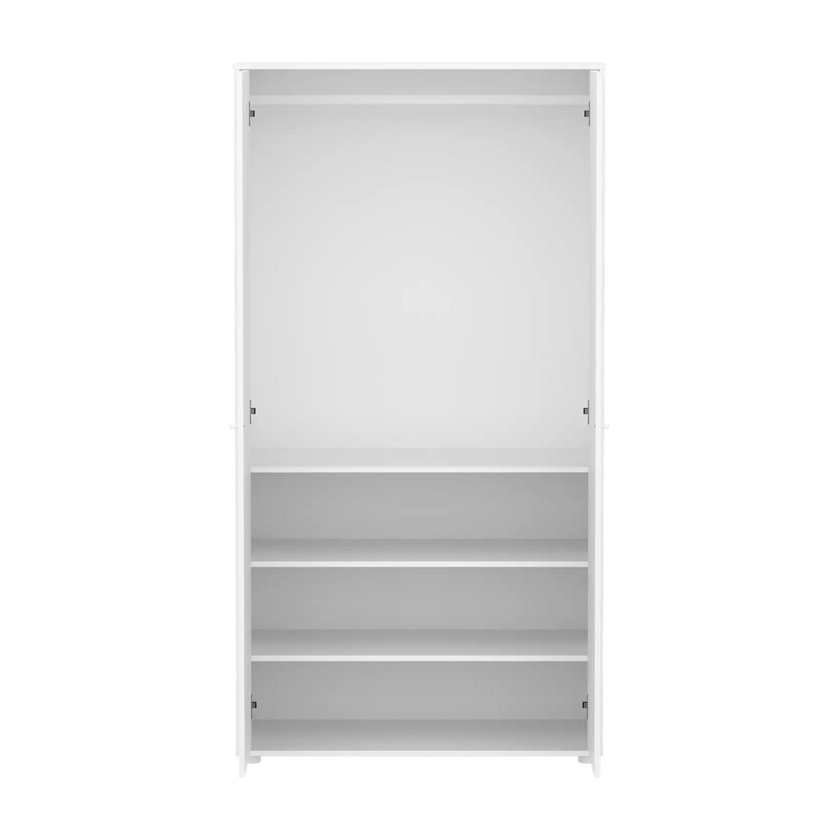Flexa Saga Kleiderschrank, 2 Türen Weiss/Sand