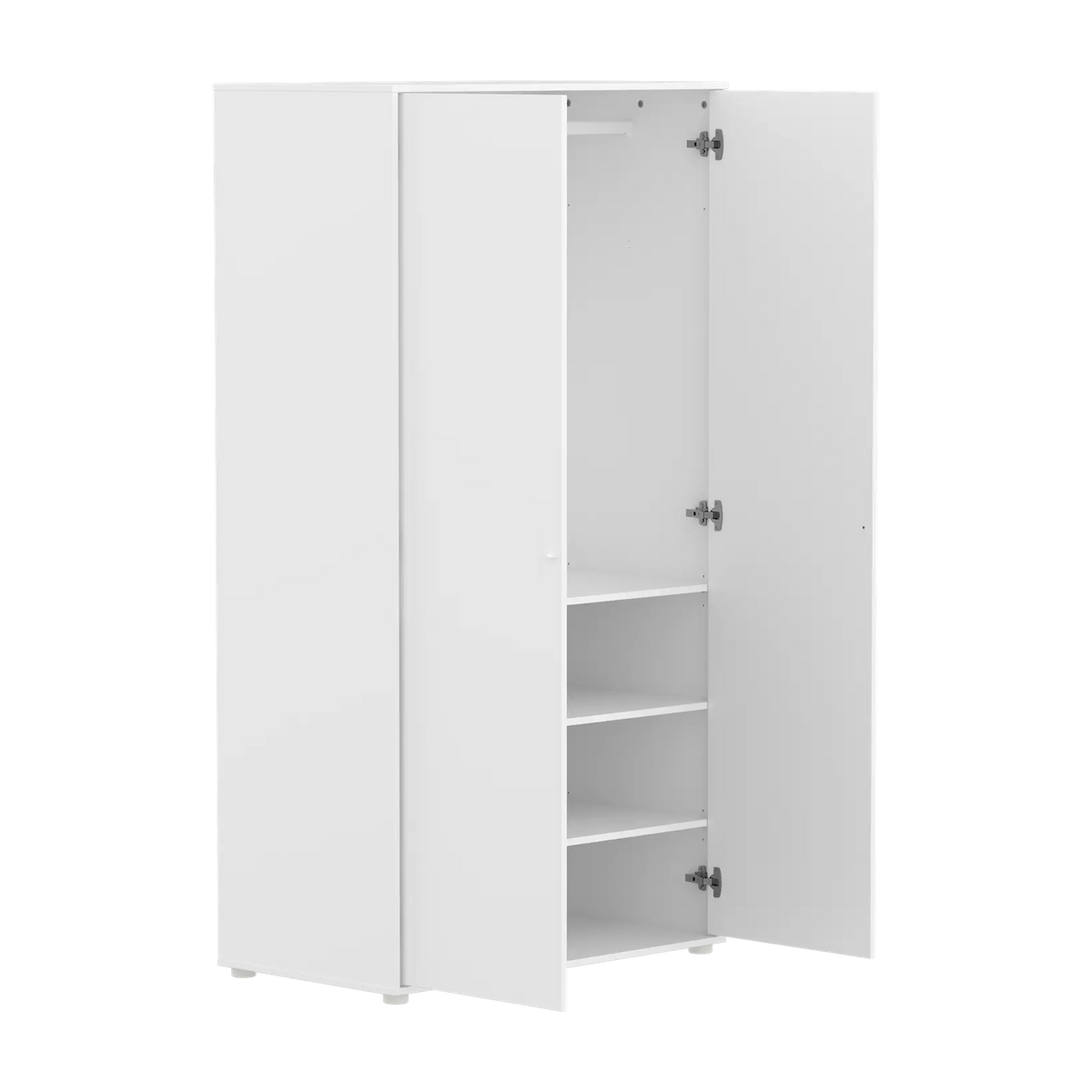 Flexa Saga Kleiderschrank, 2 Türen Weiss/Eiche