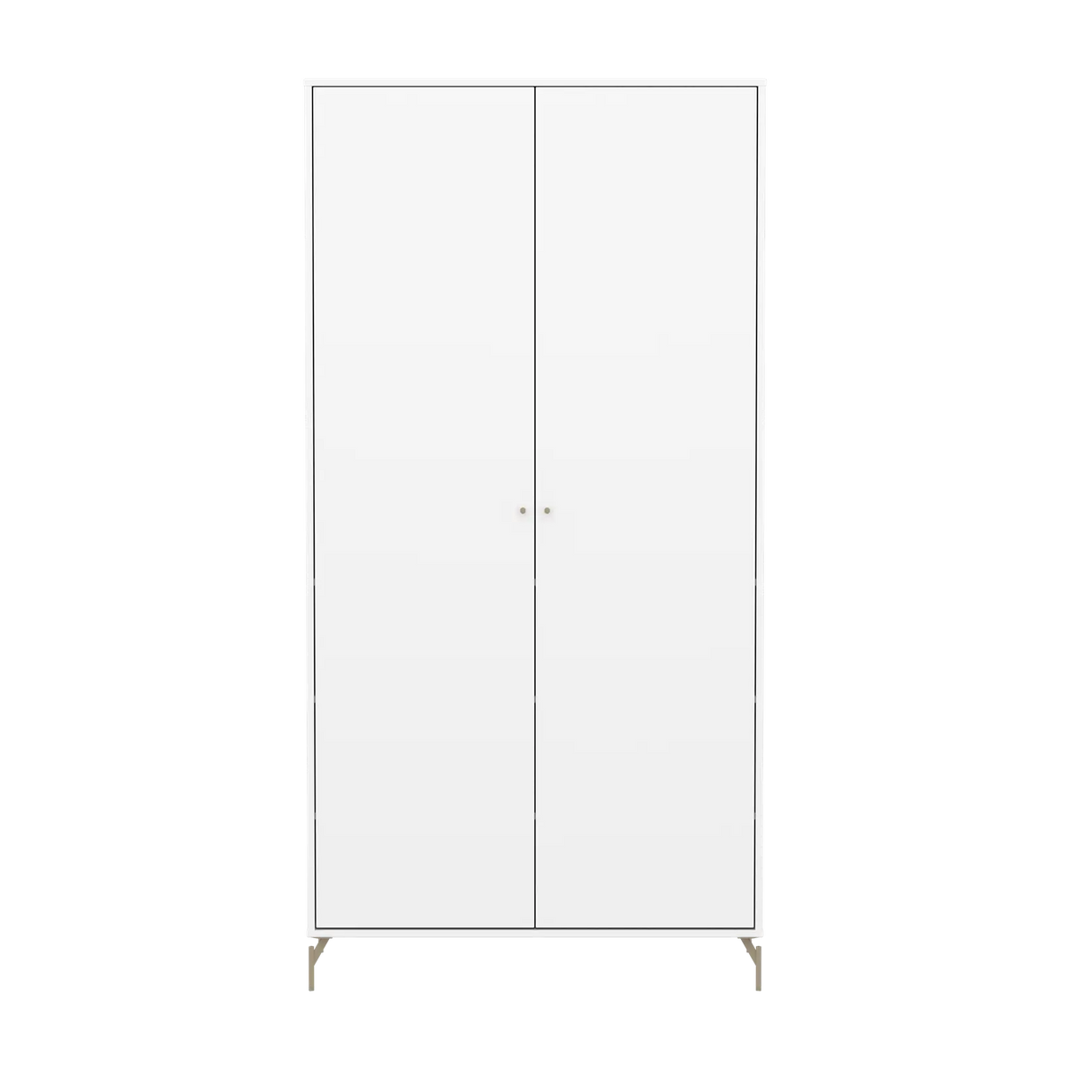 Flexa Saga Kleiderschrank, 2 Türen Weiss/Sand